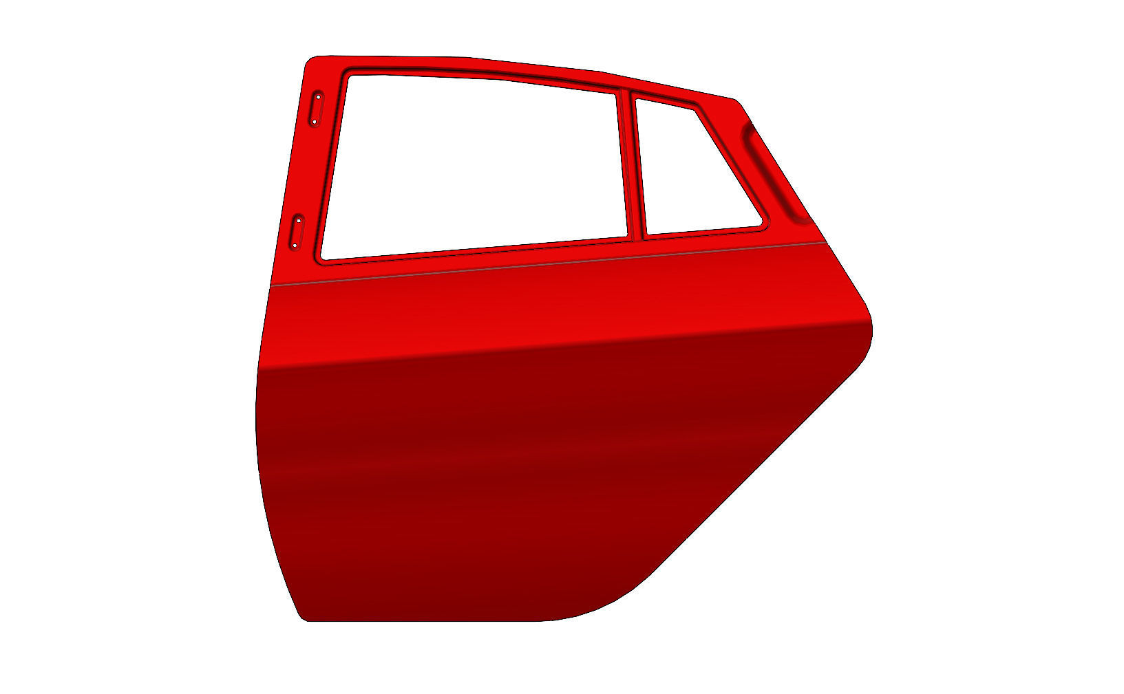  Car door  panel 3D print model_1