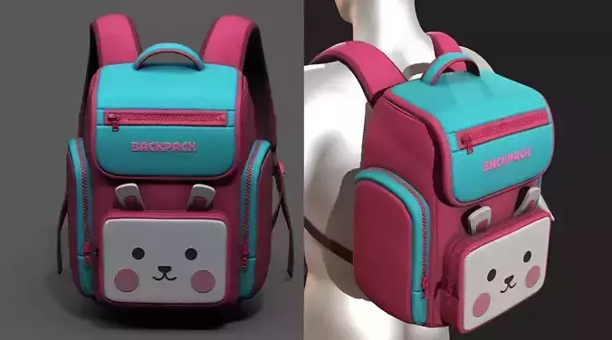 Backpack Camping toy Color baggage bag 