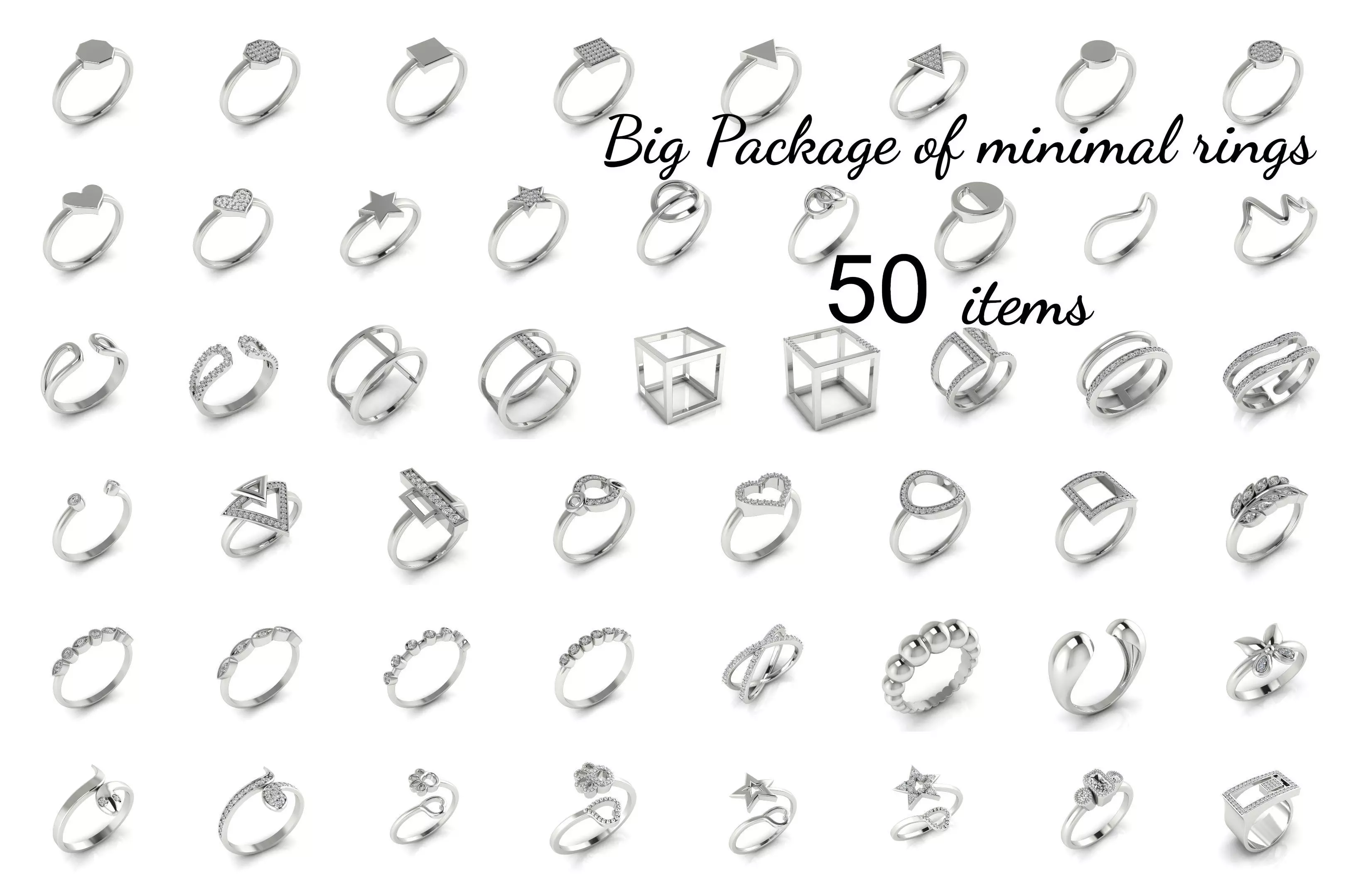 Collection 20 heart shaped diamond ring _0