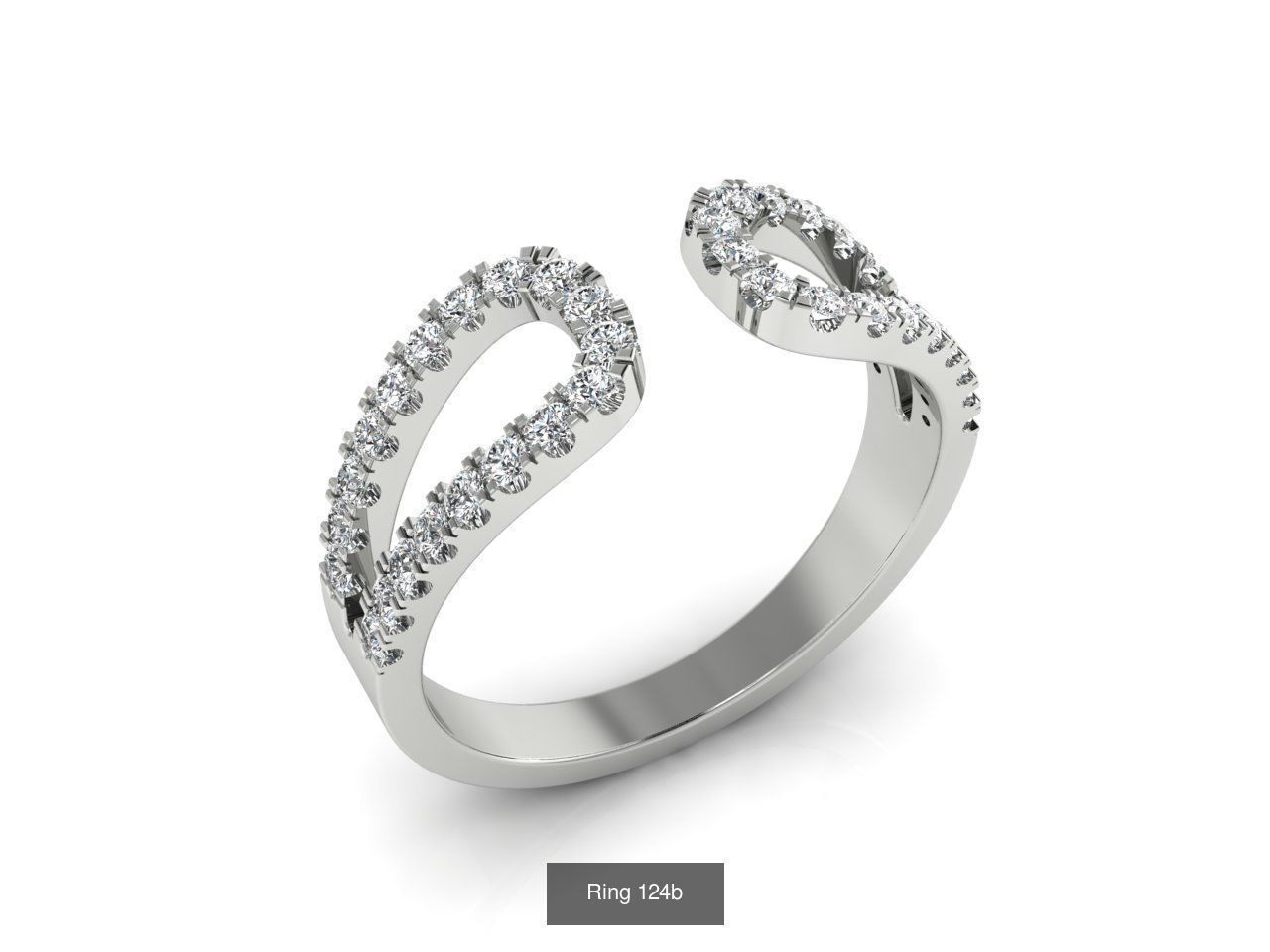 Collection 20 heart shaped diamond ring _40