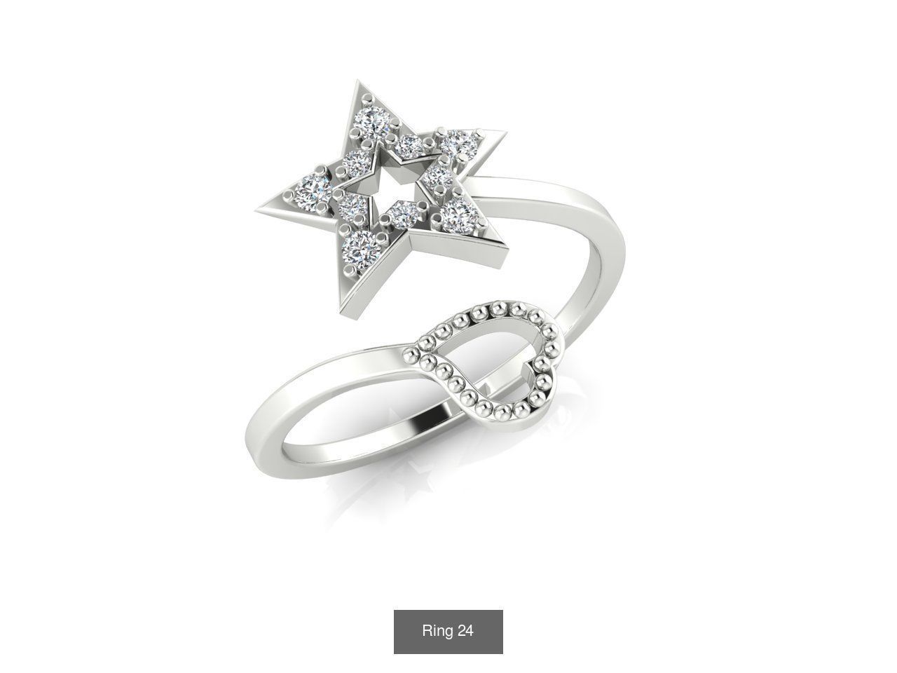 Collection 20 heart shaped diamond ring _9