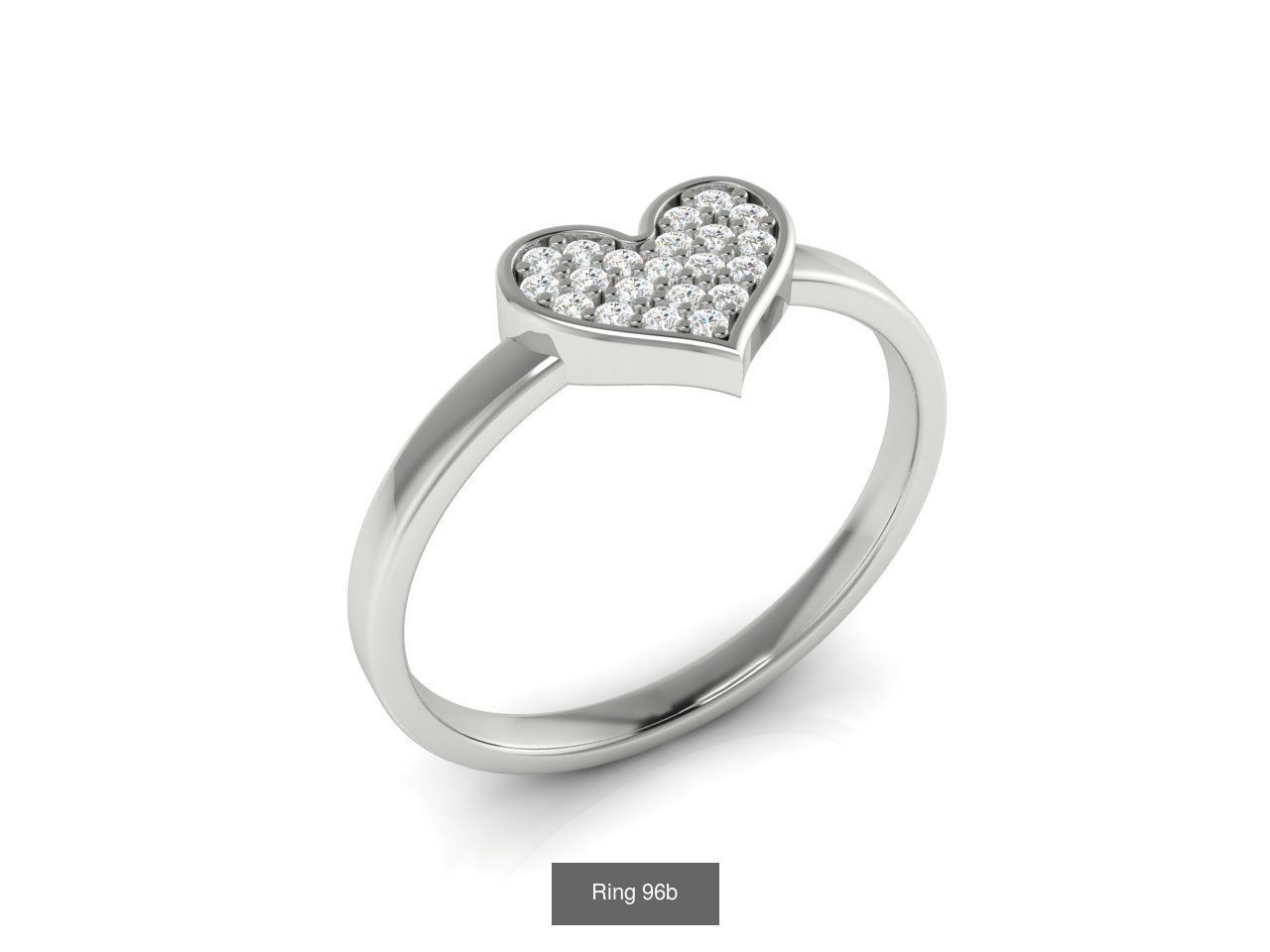 Collection 20 heart shaped diamond ring _24