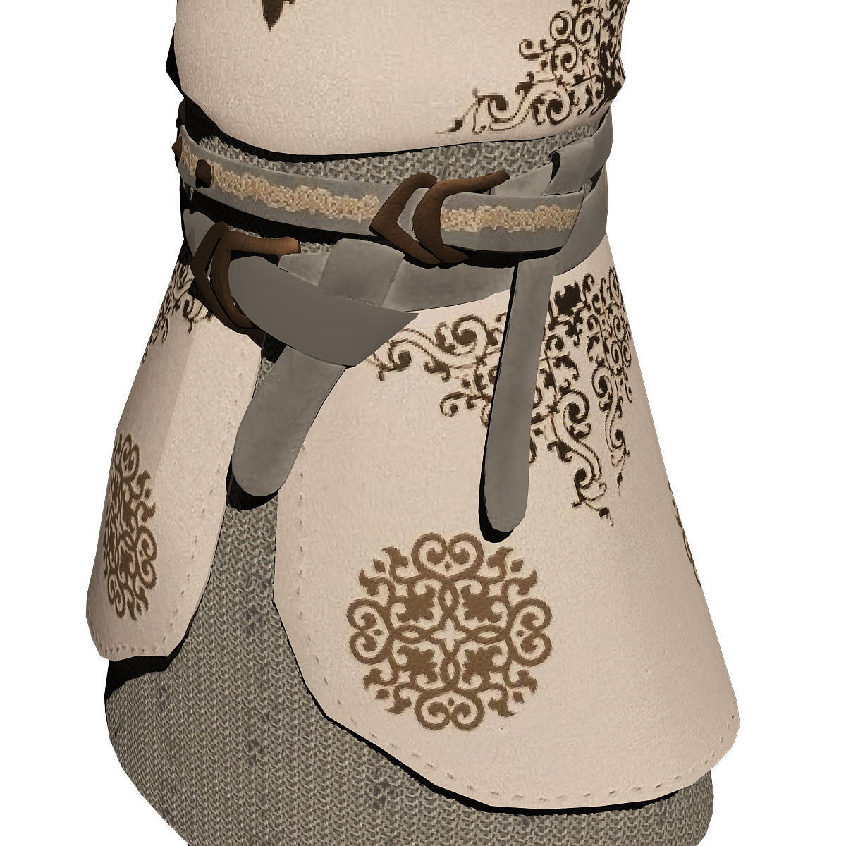 king warior character game rady 3d model Low-poly 3D model_2