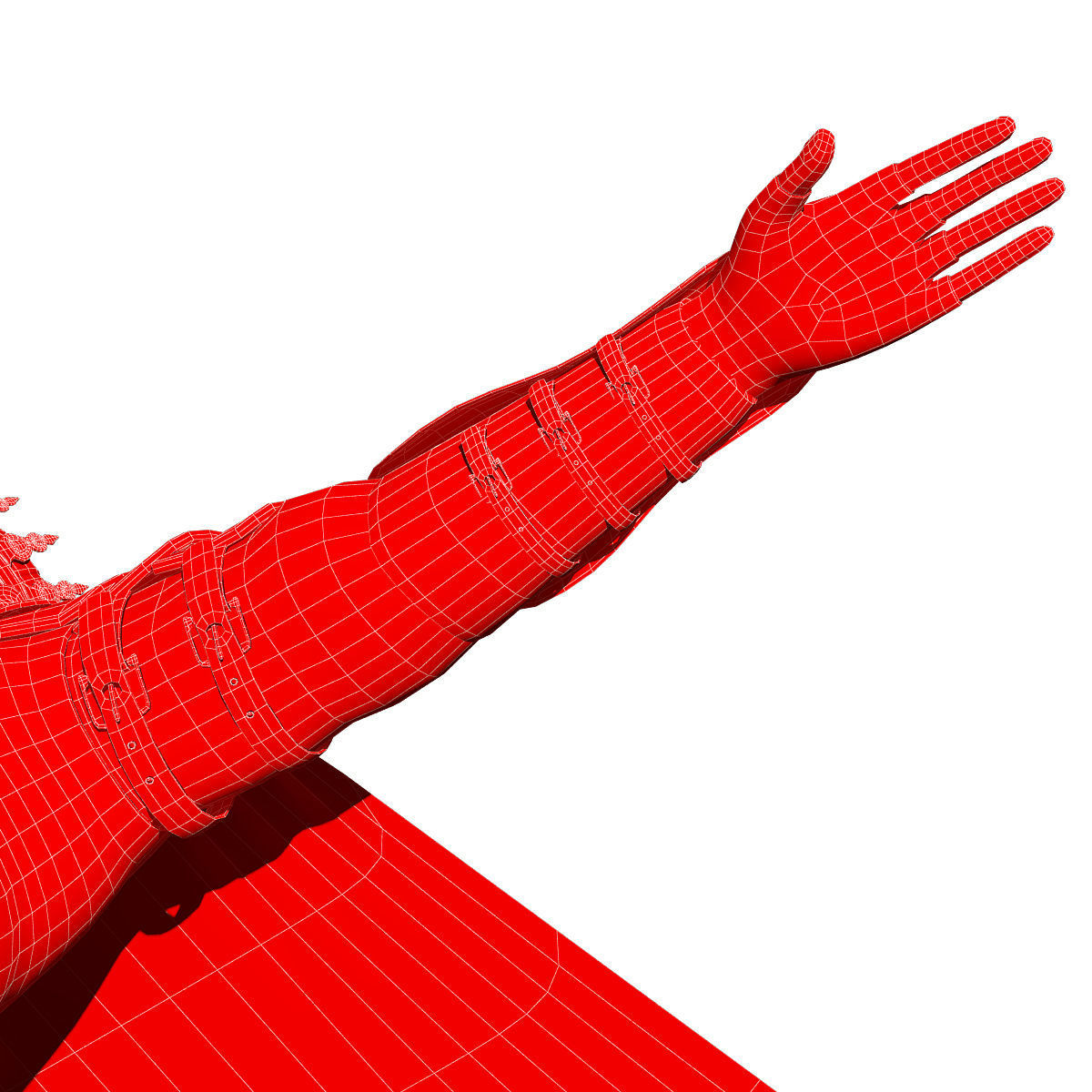 king warior character game rady 3d model Low-poly 3D model_5