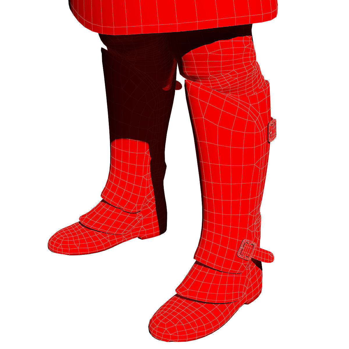 king warior character game rady 3d model Low-poly 3D model_9