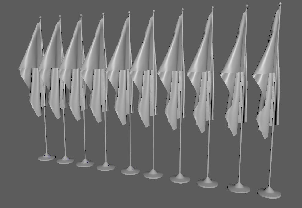 Country Flag 3D Model Collection 3D model_4