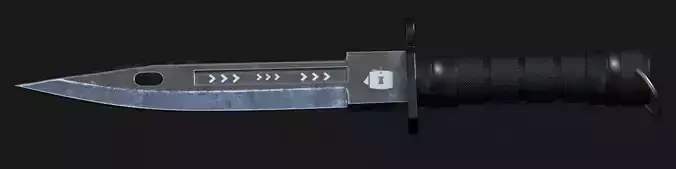 Modeling mapping and texturing a knife