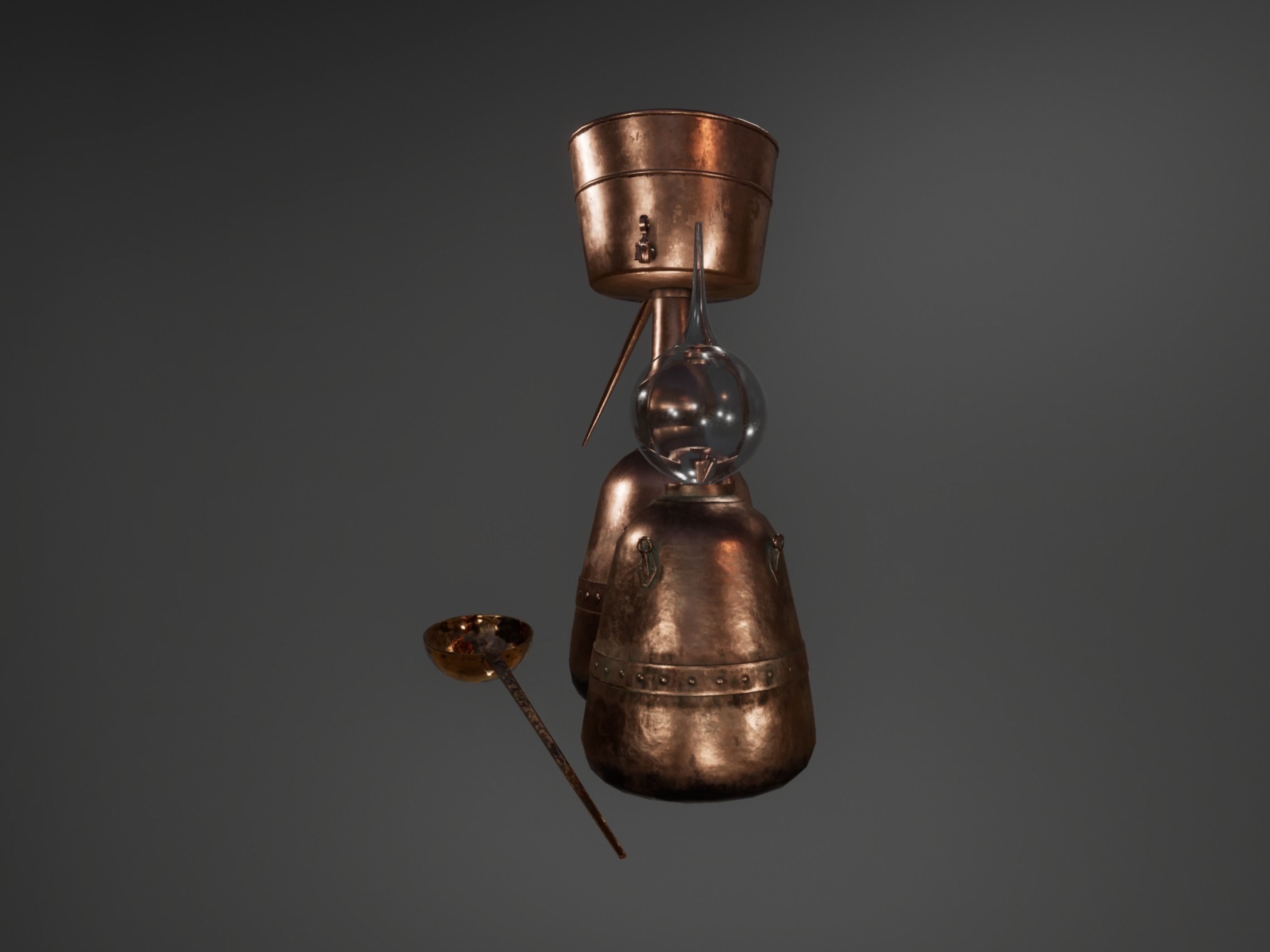 Alchemical Equipment Collection Low-poly 3D model_2