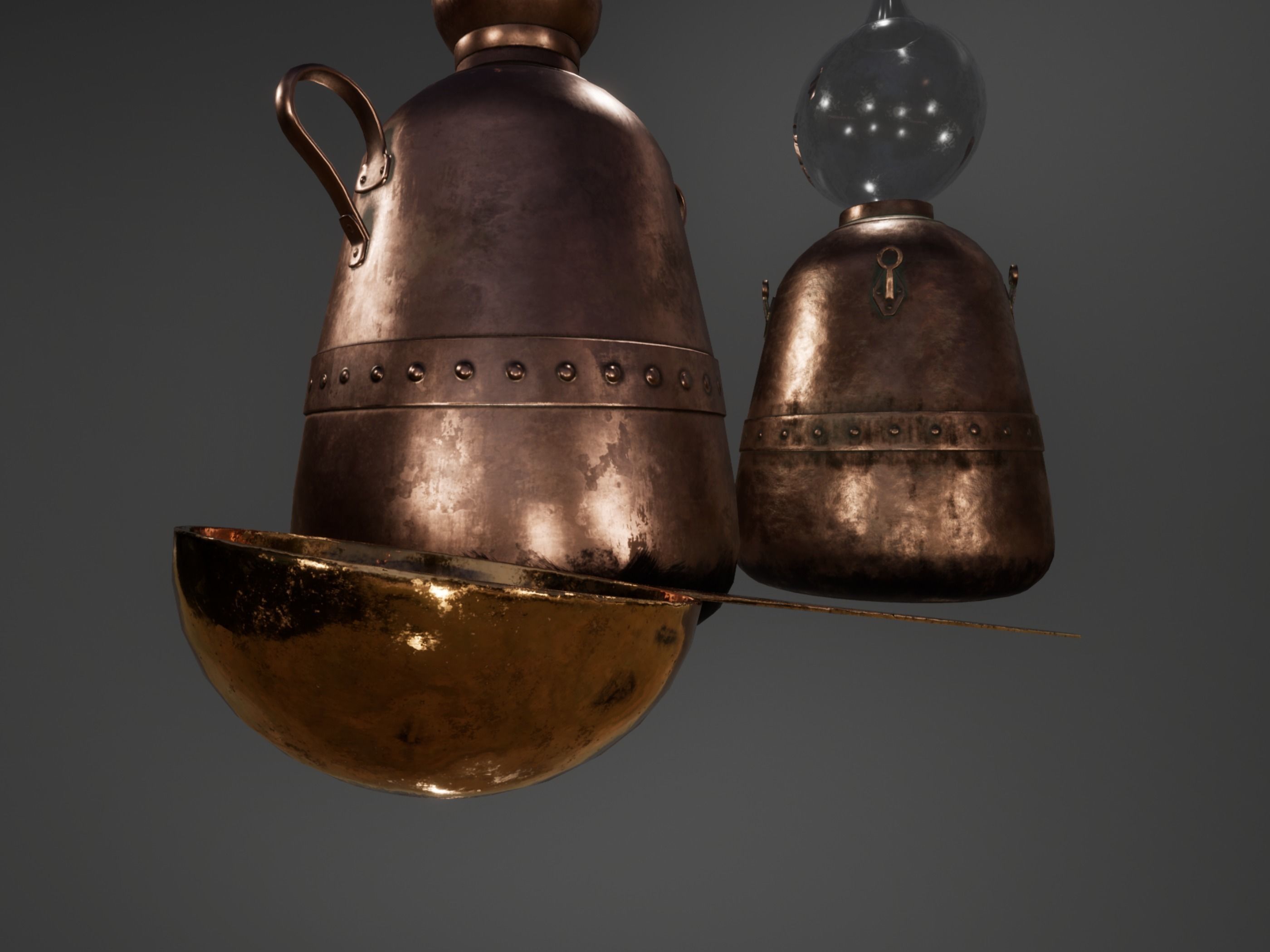 Alchemical Equipment Collection Low-poly 3D model_5
