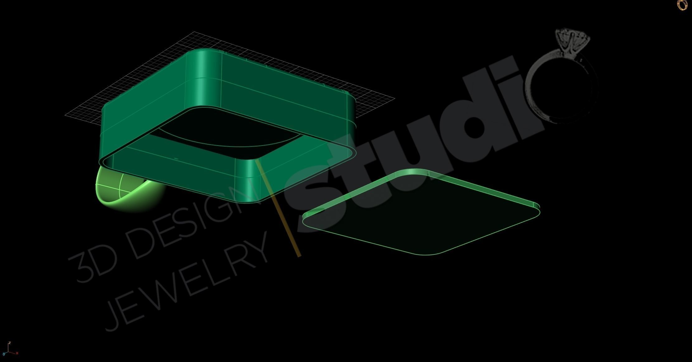 Urn pendant for human ash with Jesus Christ  3D print model_4