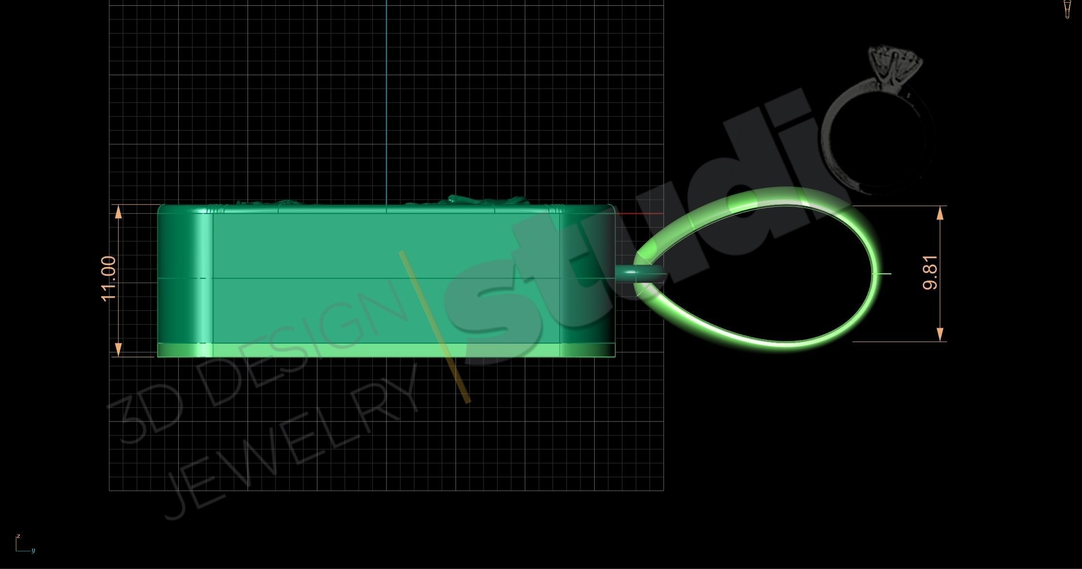 Urn pendant for human ash with Jesus Christ  3D print model_3