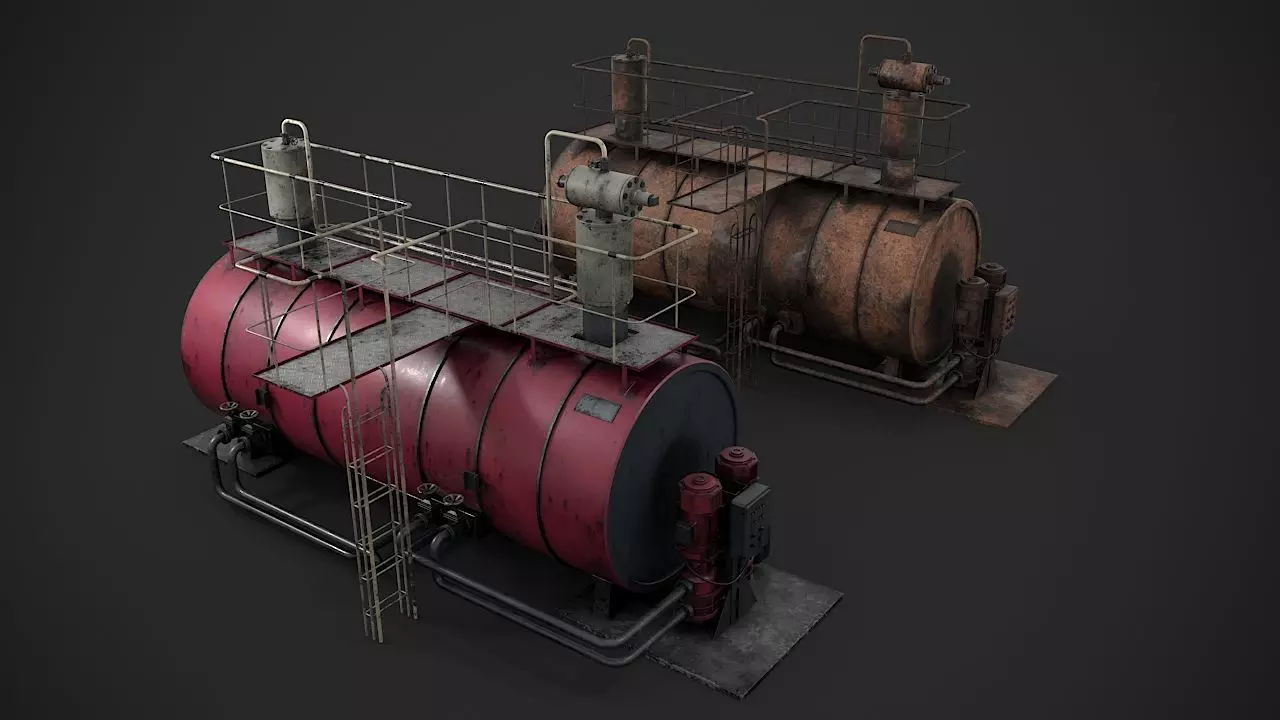 Machinery device 3D model_0