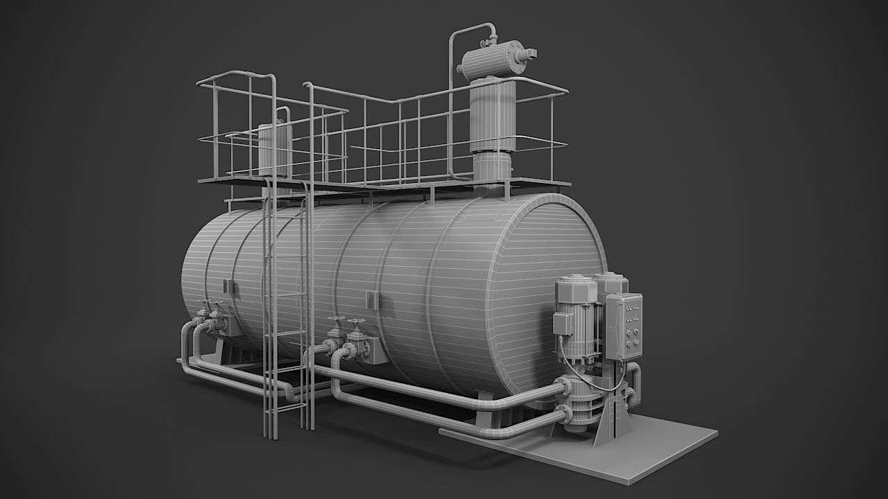 Machinery device 3D model_15