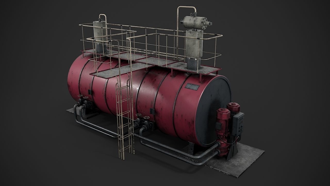 Machinery device 3D model_4