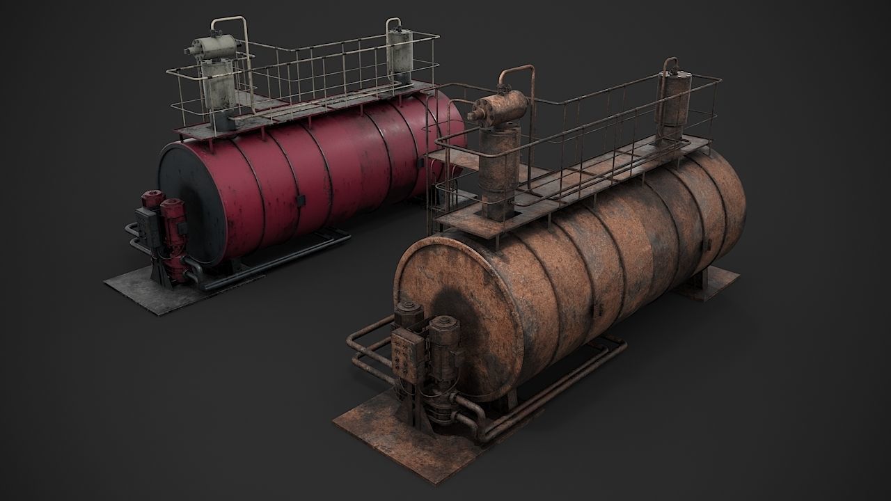 Machinery device 3D model_3