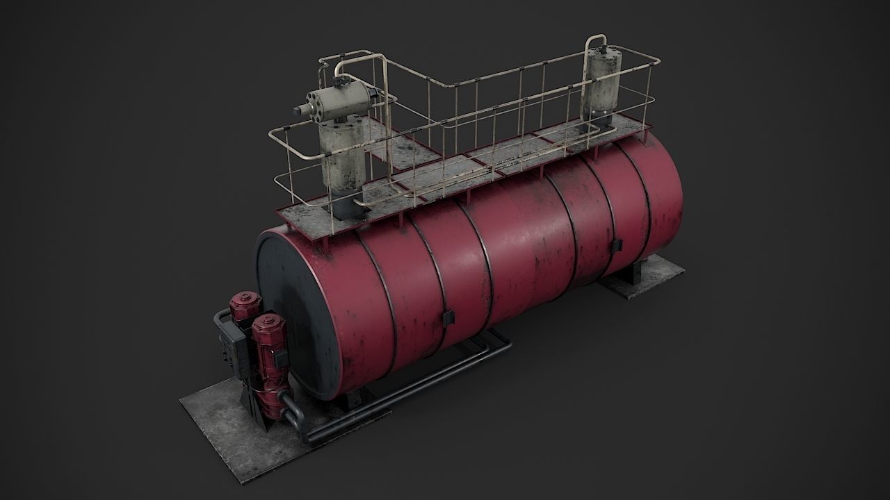 Machinery device 3D model_5