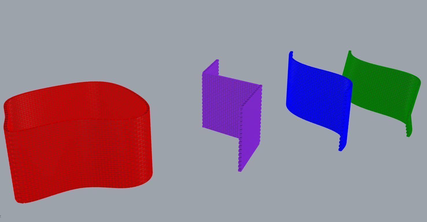 Parametric Brick Wall 3D model_3