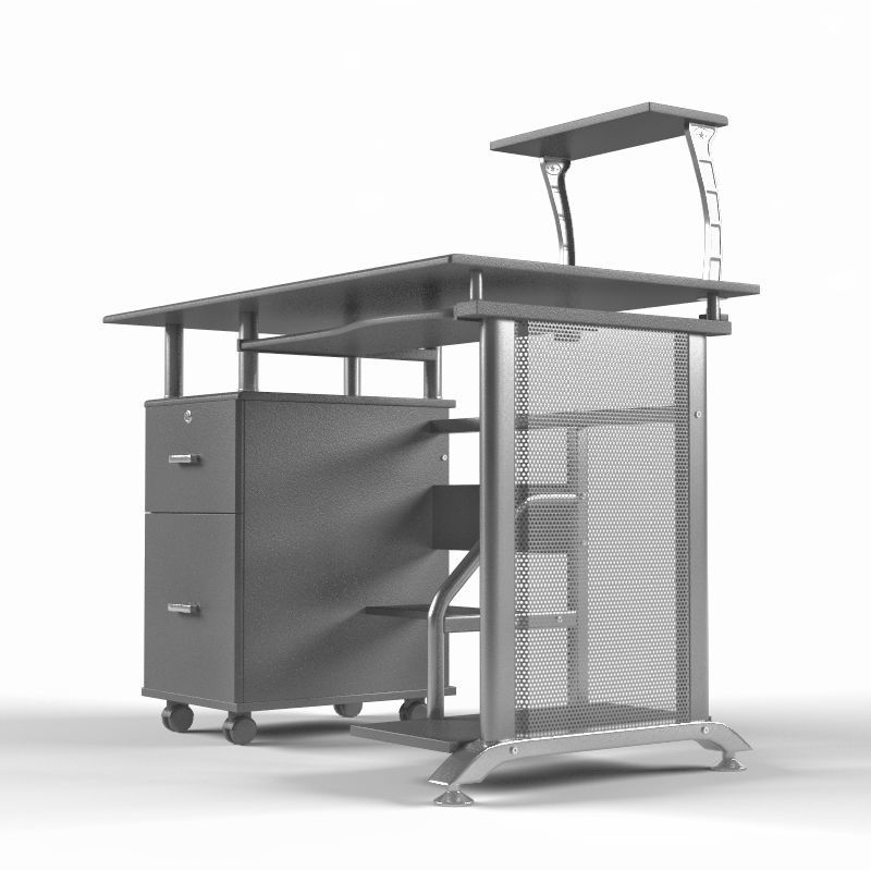 Rothmin Computer Desk 3D model CGTrader