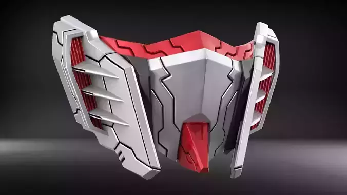 Mecha mask V4 STL for 3D print model