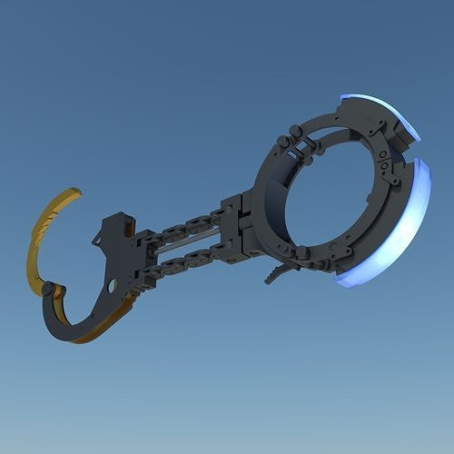 Death Stranding Bridges Cuff link Handcuffs communicator 3D print model