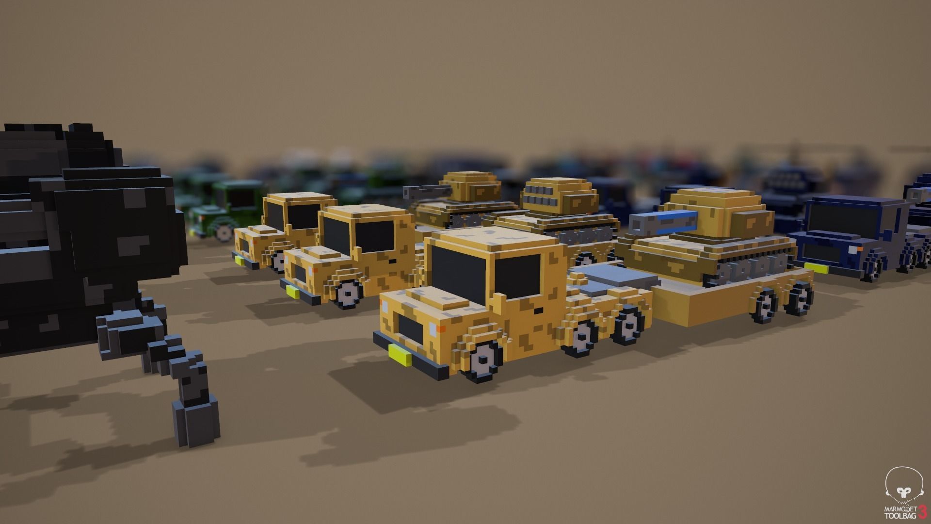 Voxel Pack 01 Low-poly 3D model_7