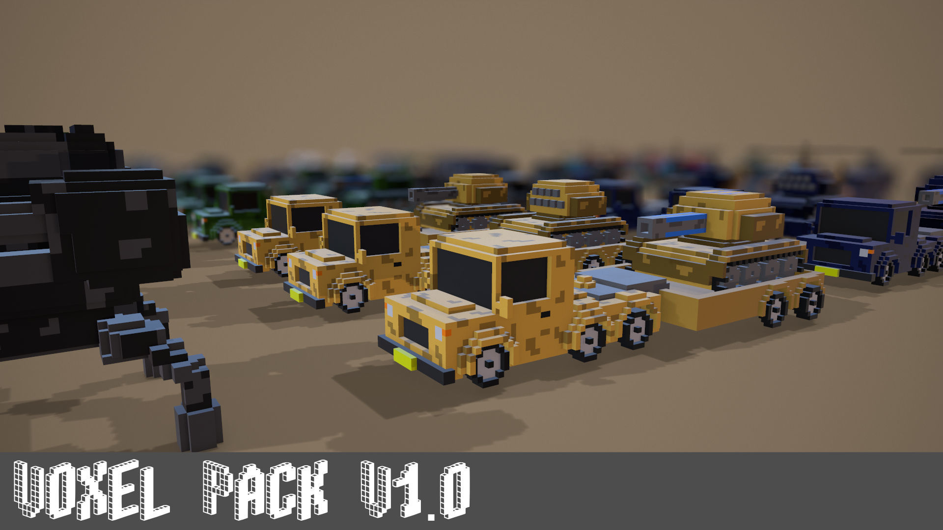 Voxel Pack 01 Low-poly 3D model_2