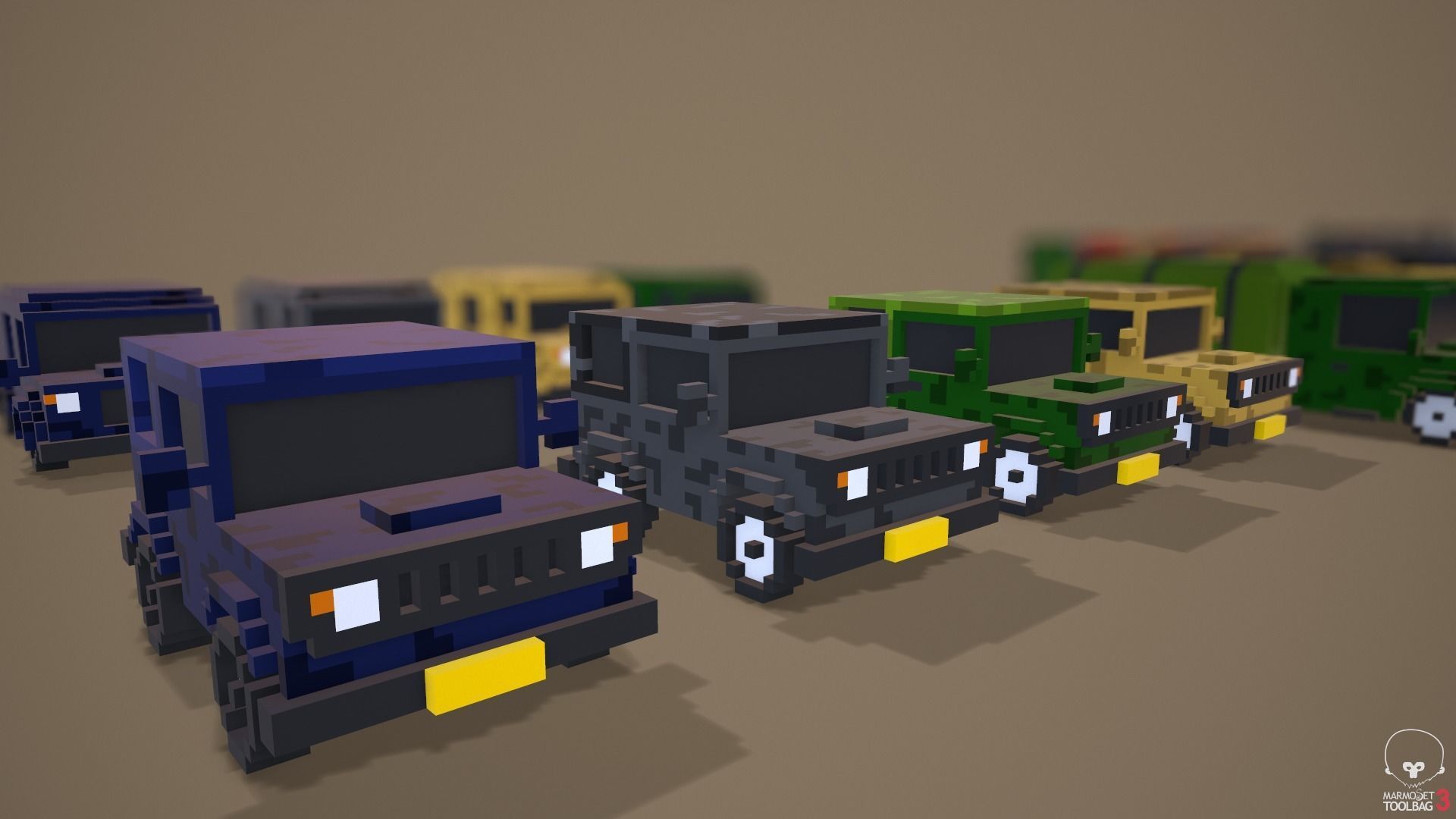 Voxel Pack 01 Low-poly 3D model_9