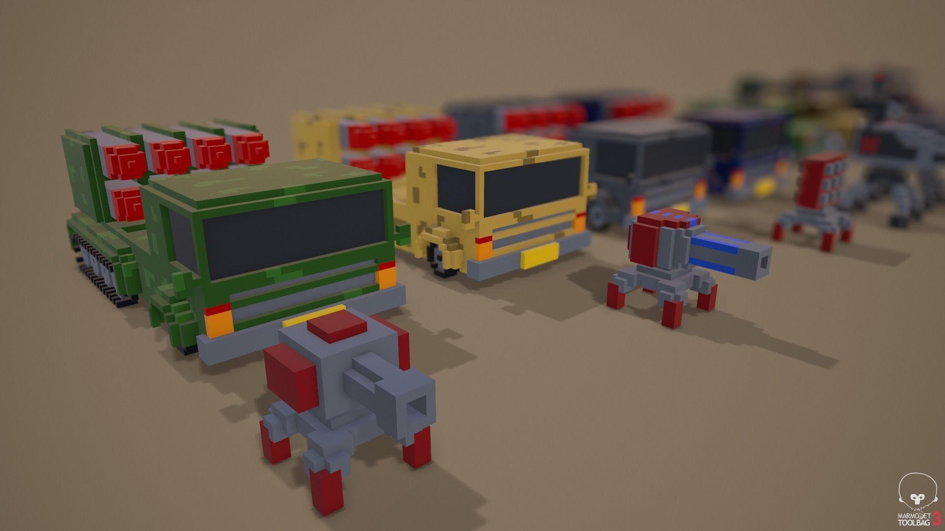 Voxel Pack 01 Low-poly 3D model_5