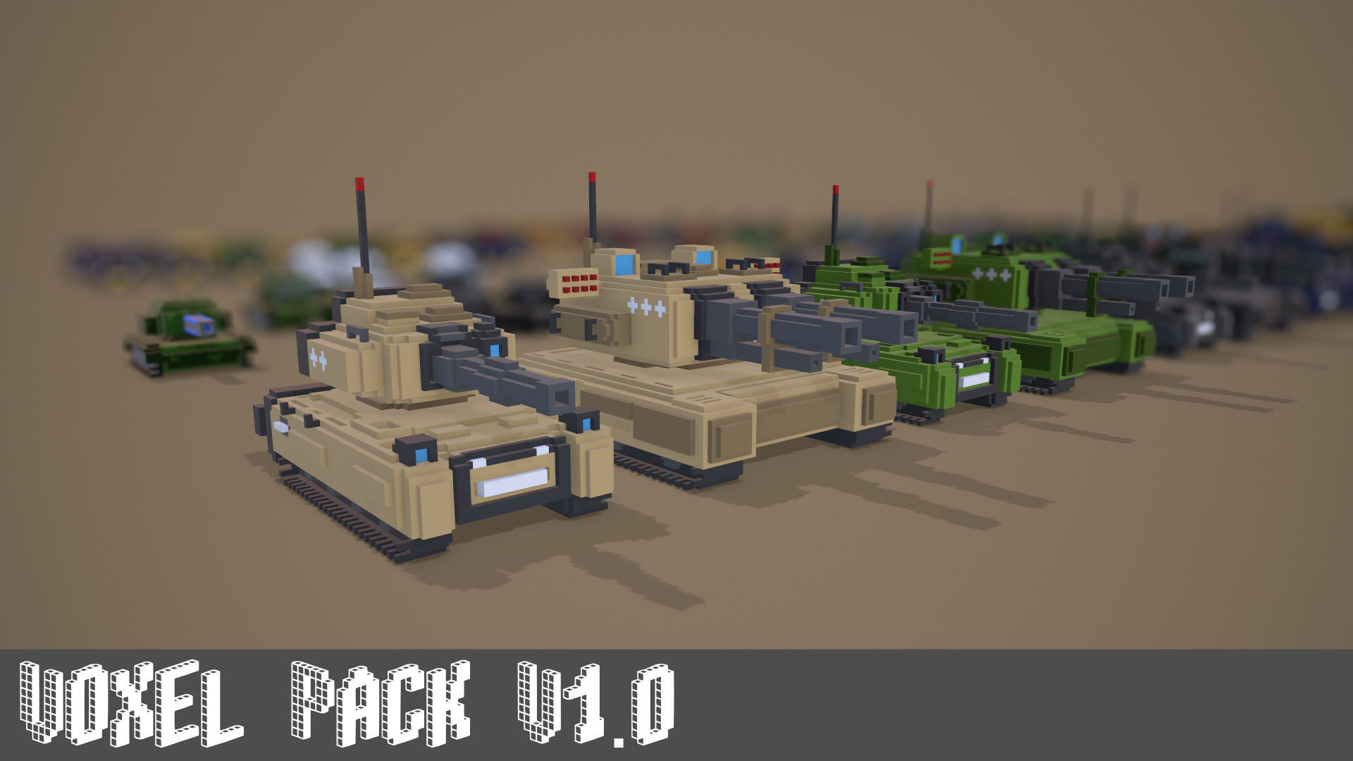 Voxel Pack 01 Low-poly 3D model_1