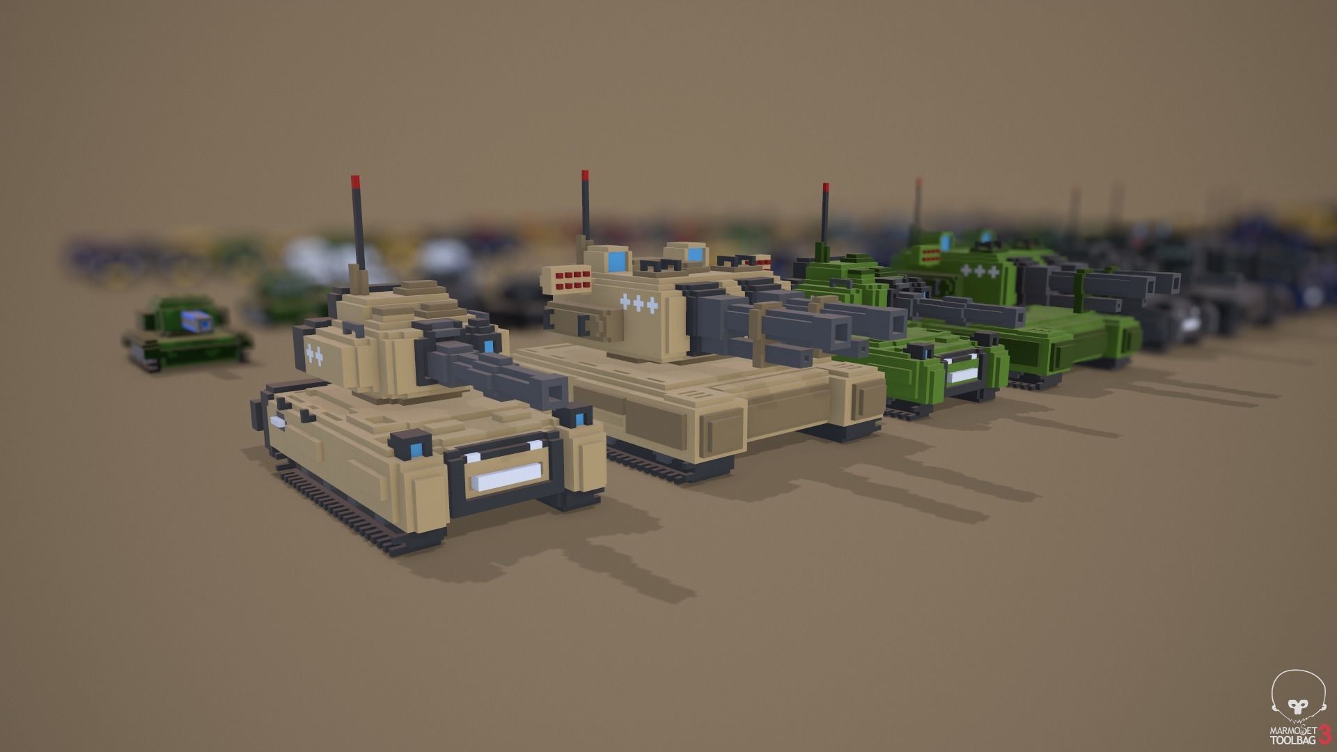 Voxel Pack 01 Low-poly 3D model_4