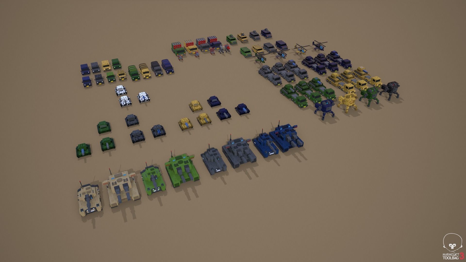 Voxel Pack 01 Low-poly 3D model_10