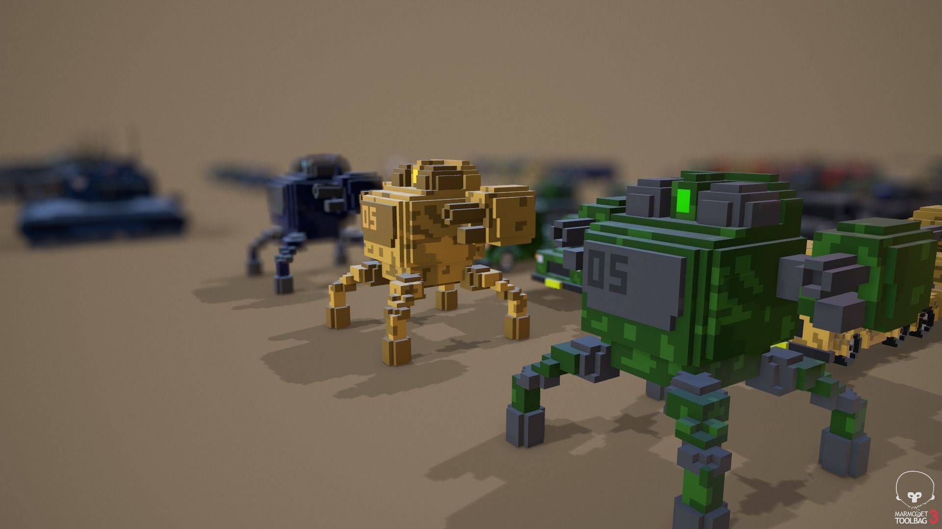Voxel Pack 01 Low-poly 3D model_6