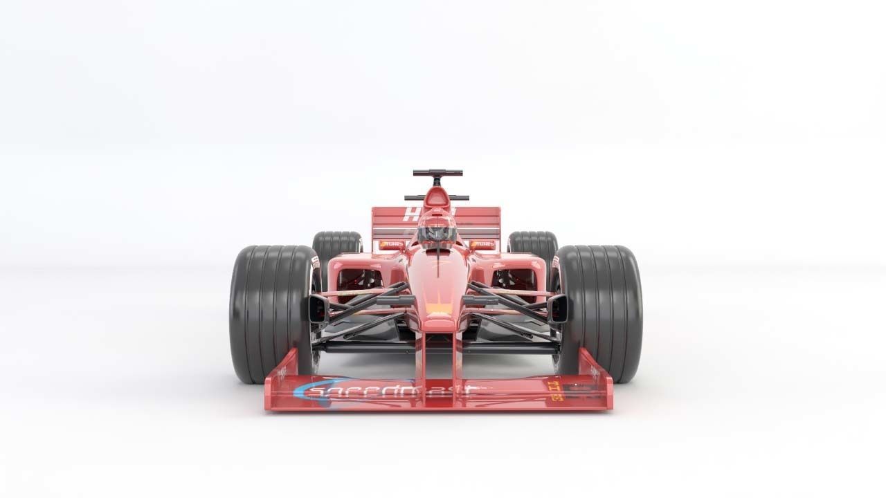 Formula 1 ferrari racing car 3D model_4