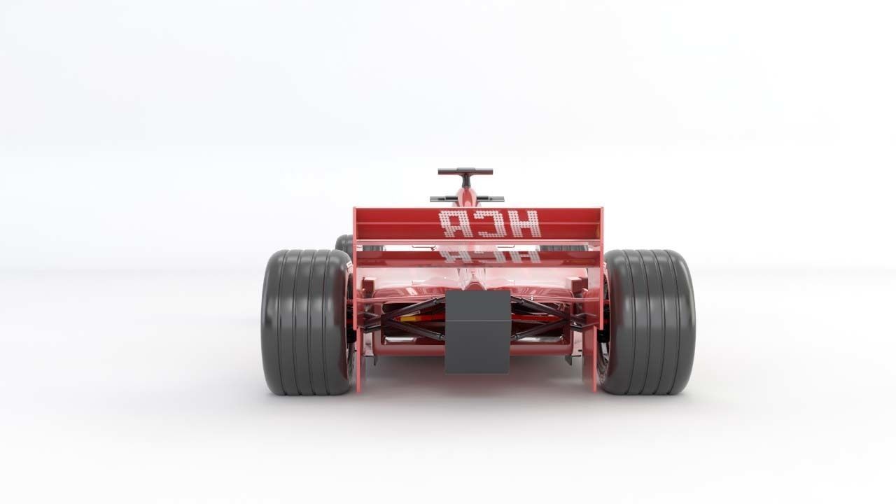 Formula 1 ferrari racing car 3D model_2