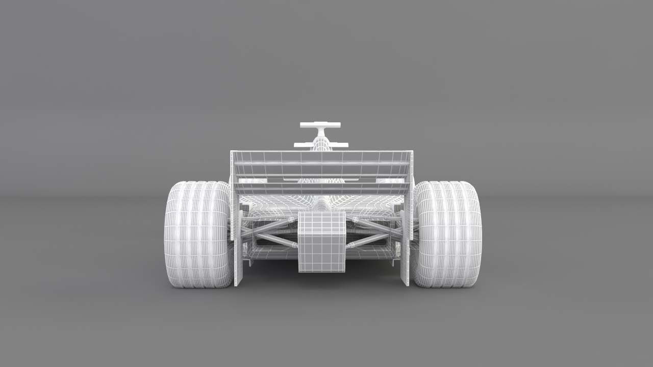 Formula 1 ferrari racing car 3D model_9