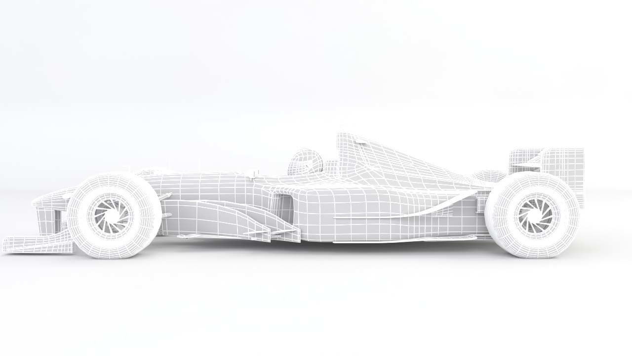 Formula 1 ferrari racing car 3D model_7