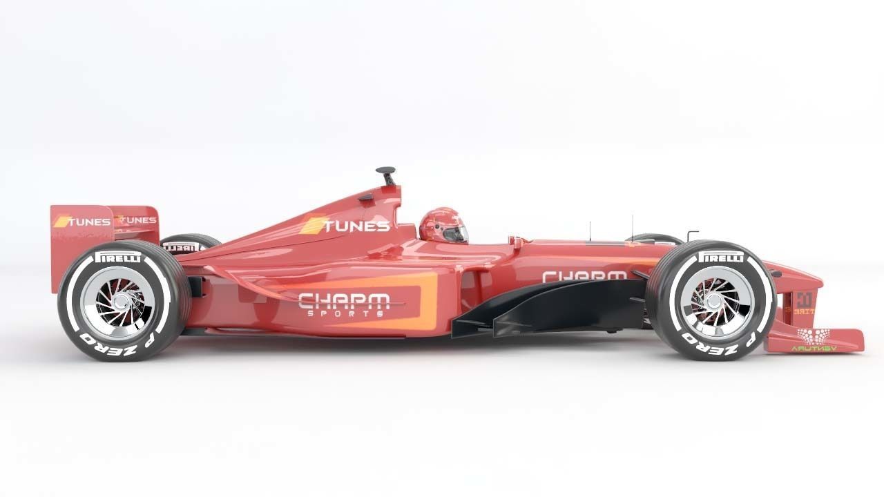 Formula 1 ferrari racing car 3D model_3
