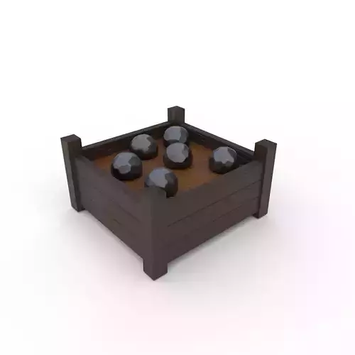 Cannon balls  - PBR Low-poly 3D model