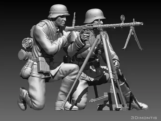 German soldiers 3D print model