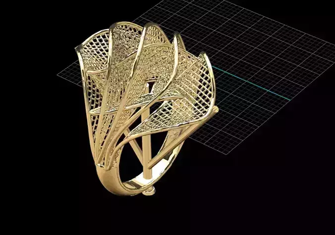 filigree ring jewellery printable  jewelry scanned 38