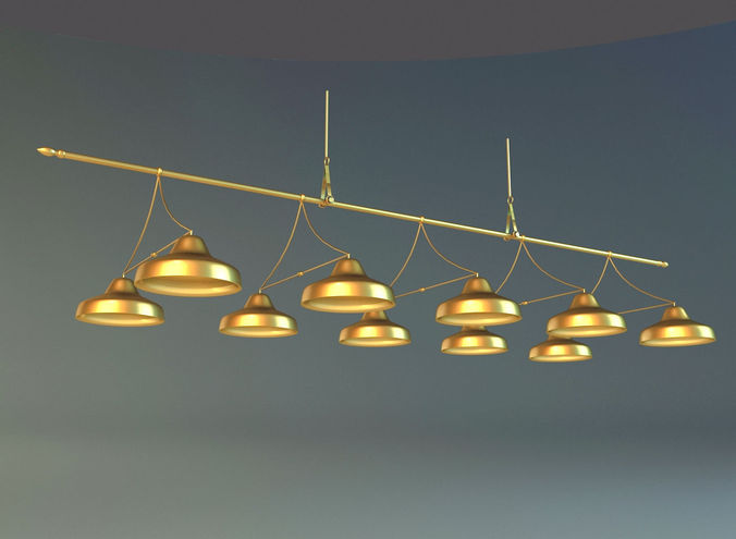 Lamps billiards 3D model