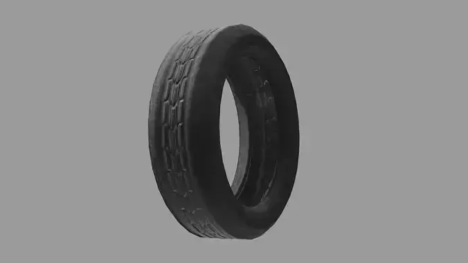 Tire Rubber PBR Low poly Game-Ready Low-poly 3D model