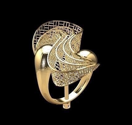 314 filigree ring jewellery printable jewelry scanned  3D model