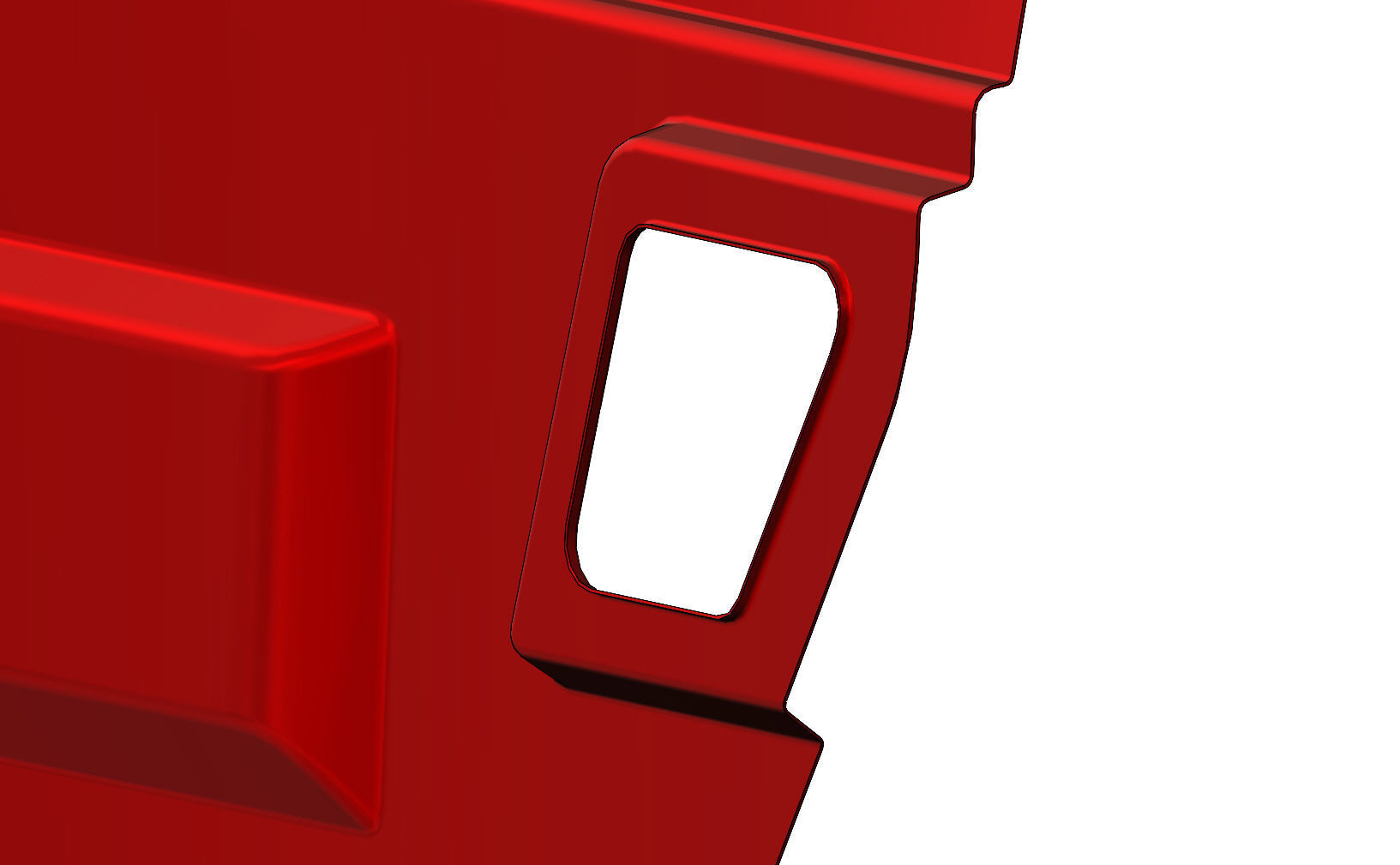 Car trunk lid panel 3D print model_10