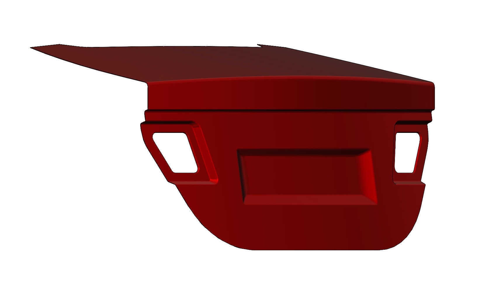 Car trunk lid panel 3D print model_2