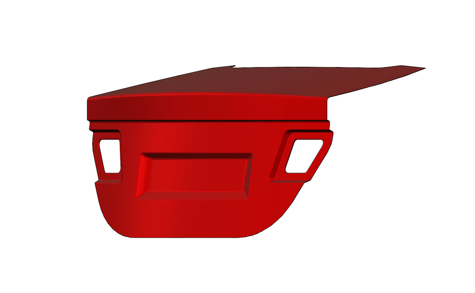 Car trunk lid panel 3D print model_4
