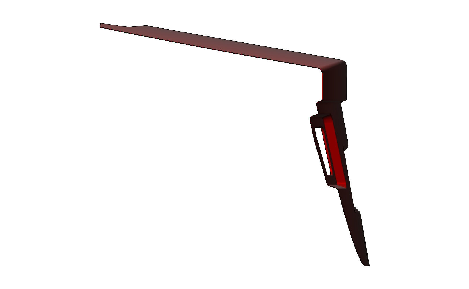 Car trunk lid panel 3D print model_1