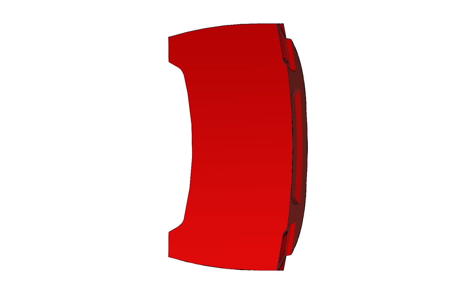 Car trunk lid panel 3D print model_6
