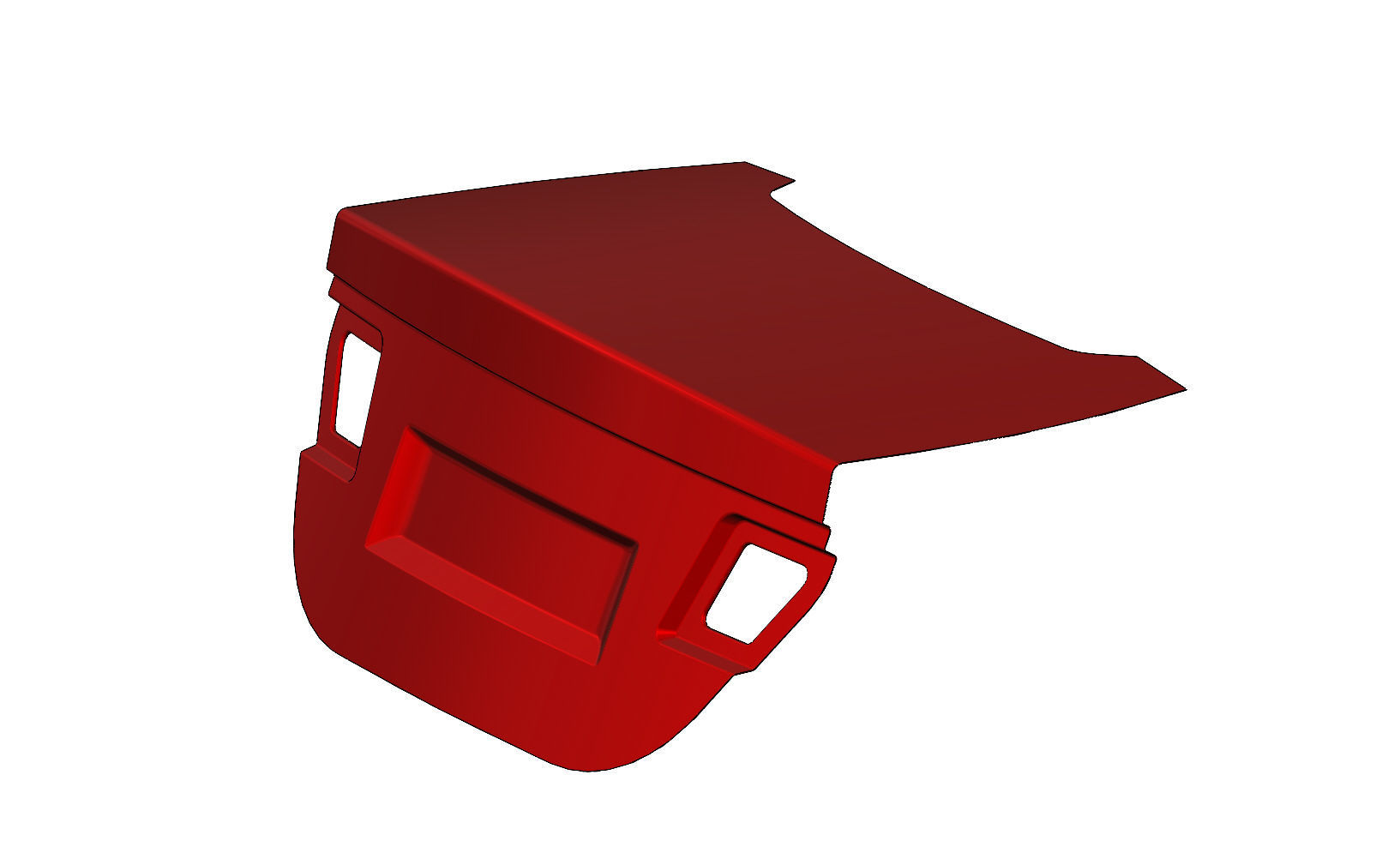 Car trunk lid panel 3D print model_8