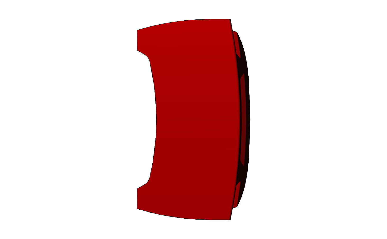 Car trunk lid panel 3D print model_5